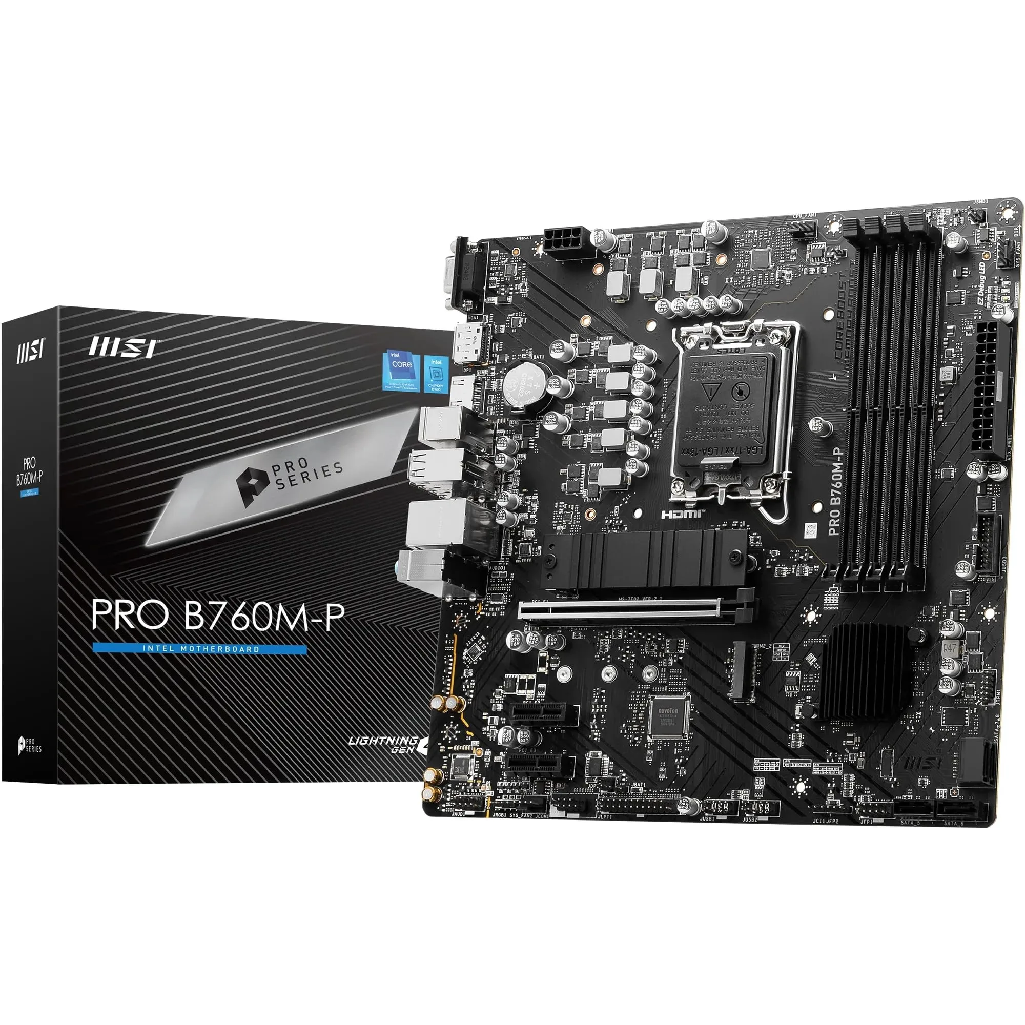 MOTHERBOARD MSI PRO B760M-P DDR5 1700 (12VA/13VA/14VA GEN) (6578)