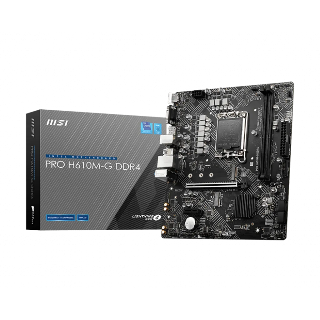 MOTHERBOARD MSI PRO H610M-G LGA1700 DDR4
