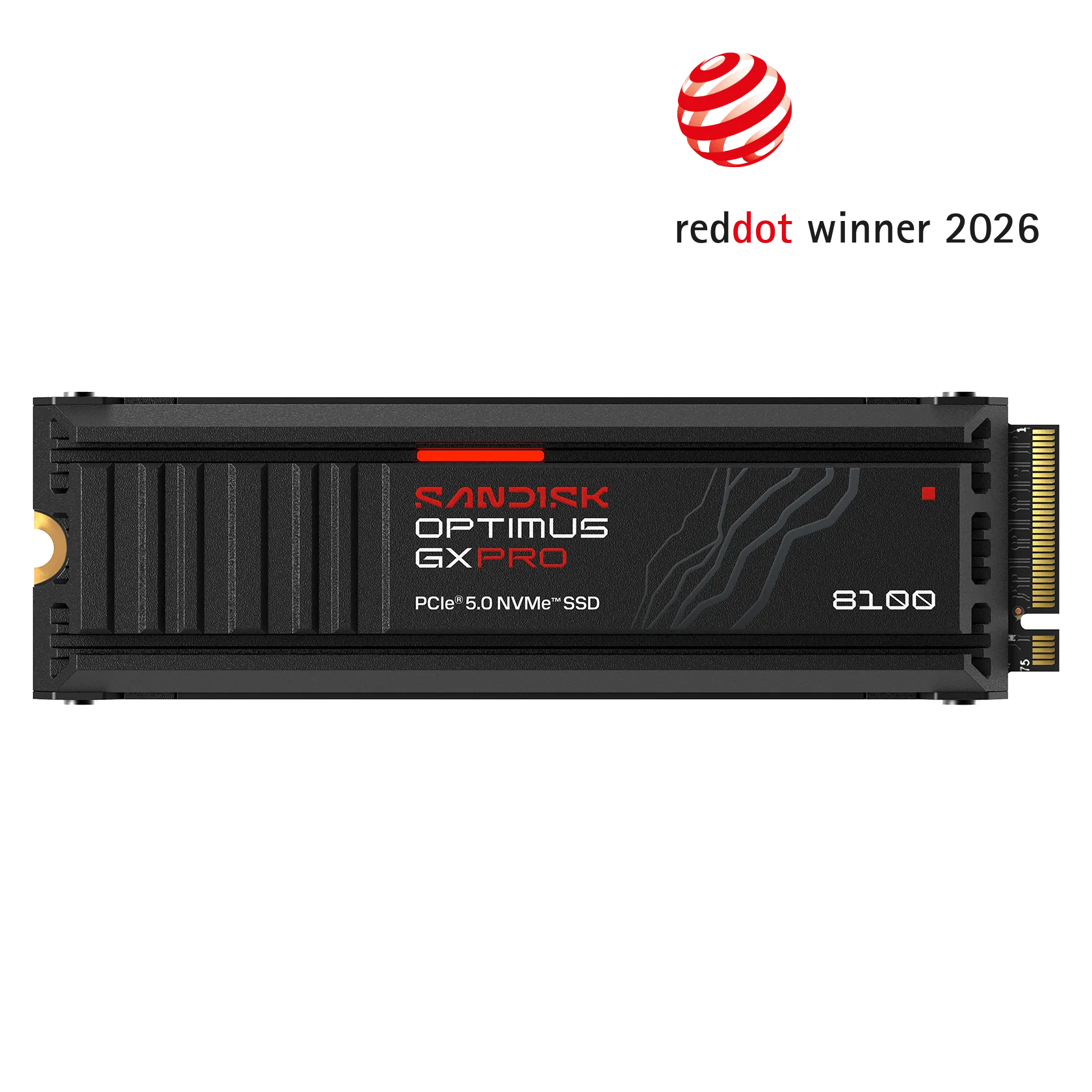 Disco Interno SSD Sandisk Optimus GX PRO 8100 1TB M.2 2280 NVMe PCIe 5.0 14900MB/s c/Disipador