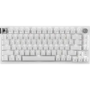 Teclado gamer mecanico CORSAIR K65 PLUS 75% RGB Mac/PC - Frost White - https://clickgaming.com.ar