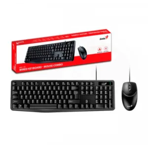 TEC+MOUSE GENIUS KM-170 USB BLACK - https://clickgaming.com.ar