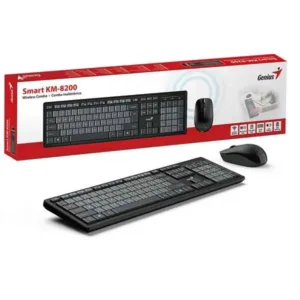 TEC+MOUSE WIRELESS GENIUS KM-8200 DUAL COLOR - https://clickgaming.com.ar