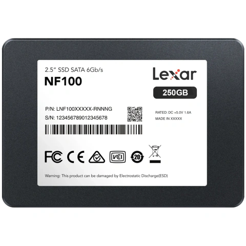 DISCO INTERNO SSD LEXAR NF100 500GB 2.5” SATA III